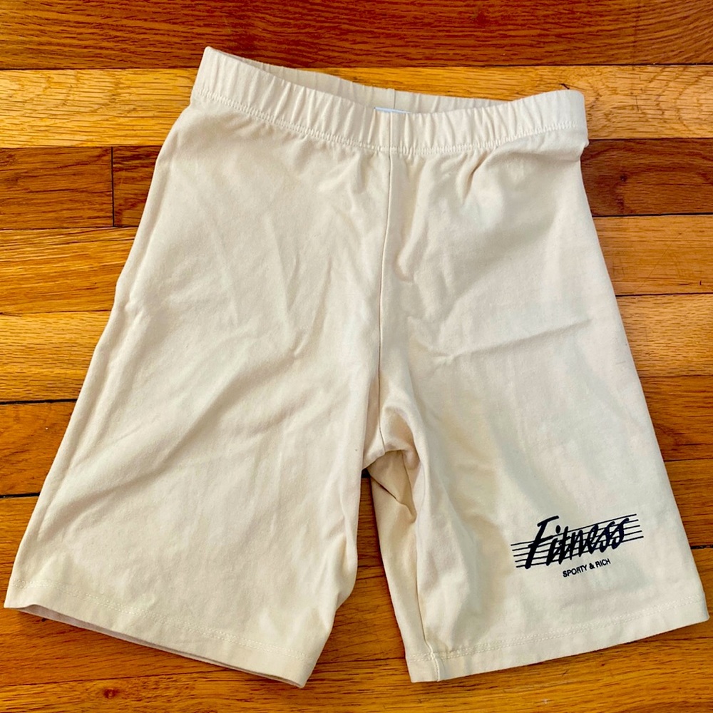 Sporty & rich biker shorts XS